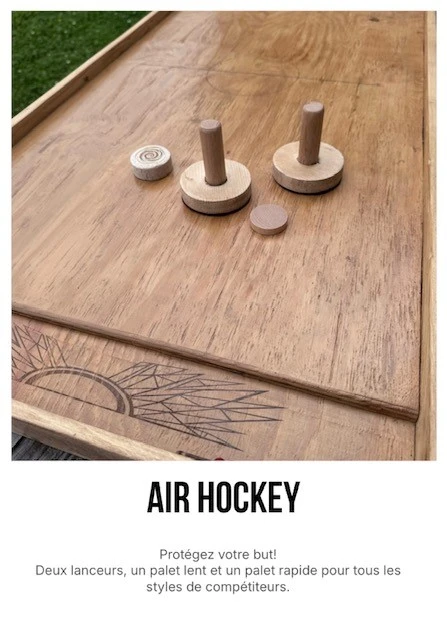 image jeu air hockey